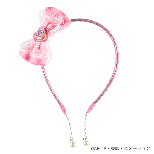 イヤリング付カチューシャ（キミとアイドルプリキュア・ピンク）