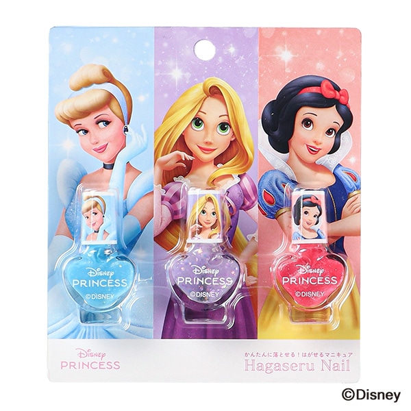 はがせるマニキュア3本セット（ディズニープリンセス・A）