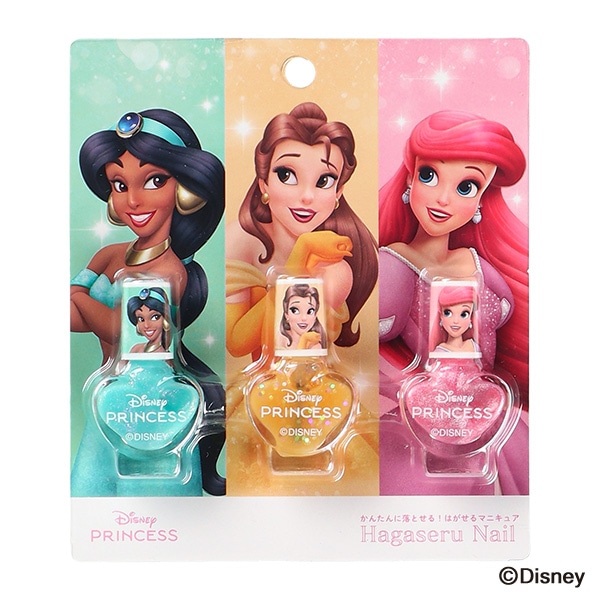 はがせるマニキュア3本セット（ディズニープリンセス・B）