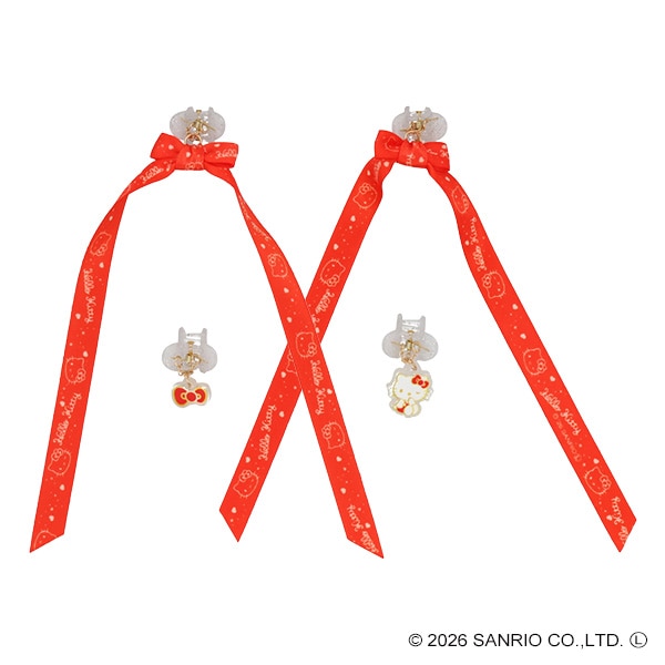 アクセサリー付ミニヘアクリップ（ハローキティ）