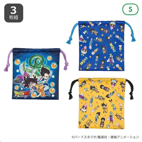 3枚組巾着S（ドラゴンボールダイマ）