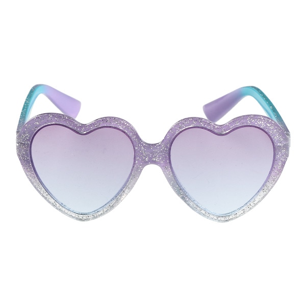 キッズファッション用グラス（ハートラメブルー）