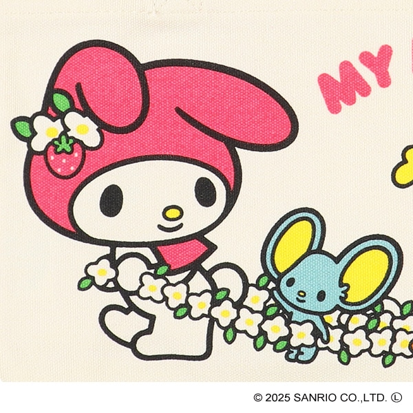マチ付きバッグ でんしゃごっこ（マイメロディ）