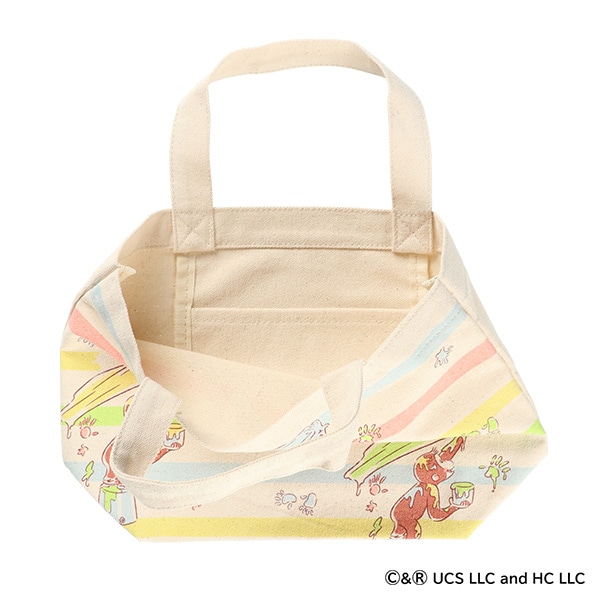 マチ付きバッグ ペンキ（おさるのジョージ）