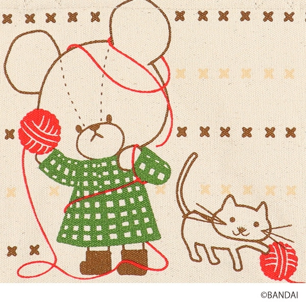 マチ付きバッグ（くまのがっこう）