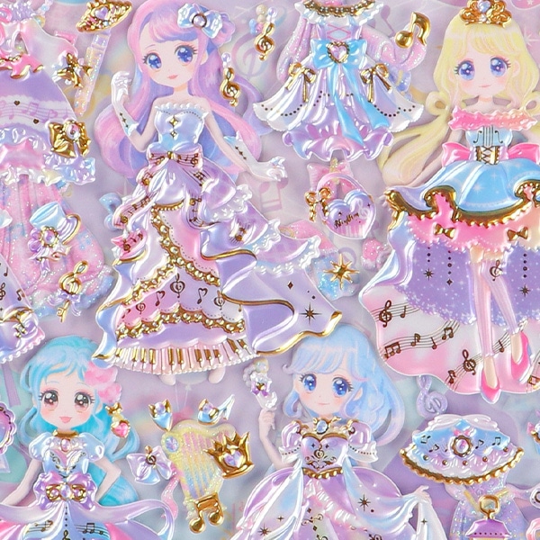 チャーミングドレスアッププリンセスシール（カルテットハーモニー）