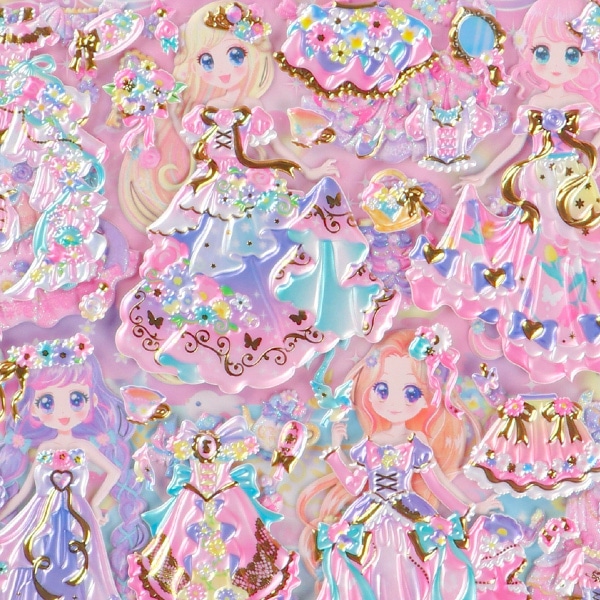 チャーミングドレスアッププリンセスシール（ドリーミースプリング）
