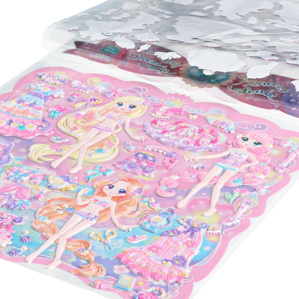 チャーミングドレスアッププリンセスシール（ドリーミースプリング）