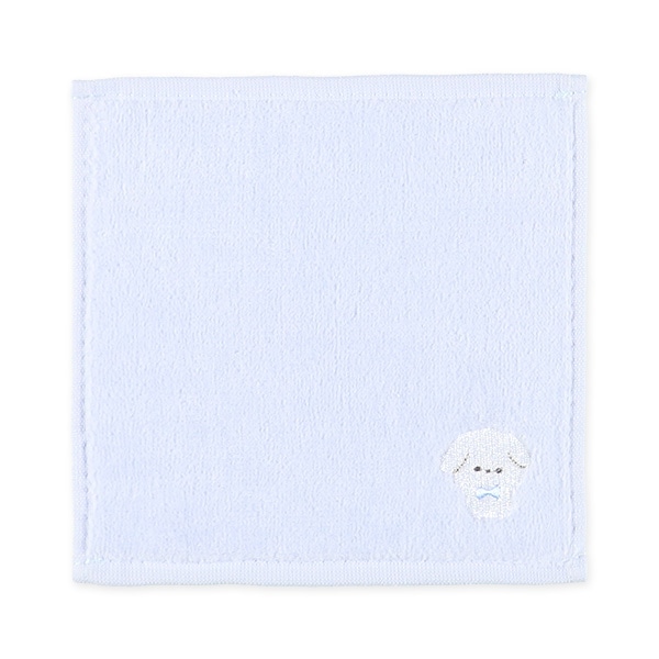 3枚組抗菌ミニタオル ワンポイント刺繍（くま・いぬ・ハムスター）