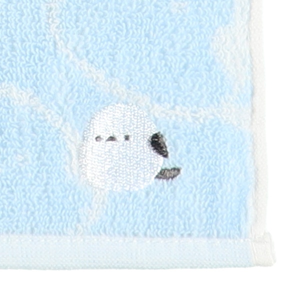 3枚組抗菌ジャガードミニタオル ワンポイント刺繍（シマエナガ・おにぎり・おばけ）