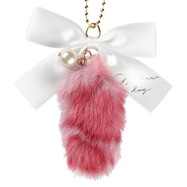 リボンファーチャーム（レオパード・ベリー）