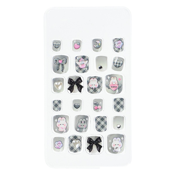 タイニーネイルチップ（シロクロボンボン）