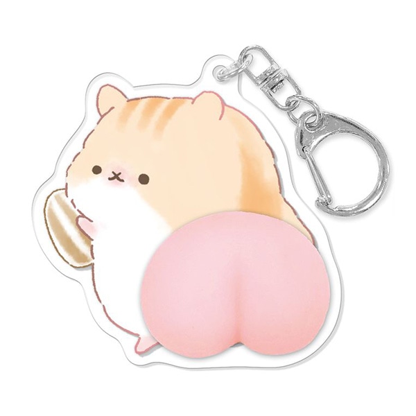 クーリア）もちもちBIGおしりキーホルダー（はむはむハムちゃん）