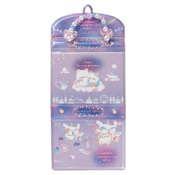 カギ付きバッグマイシールバインダー（ナイトミャウ）