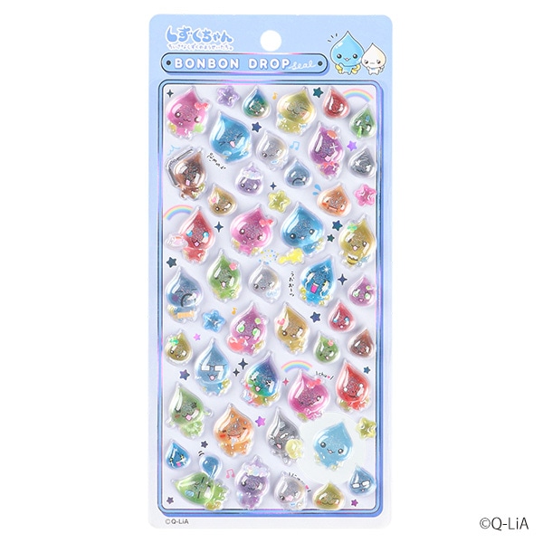 ボンボンドロップシール（しずくの森のなかまたち）
