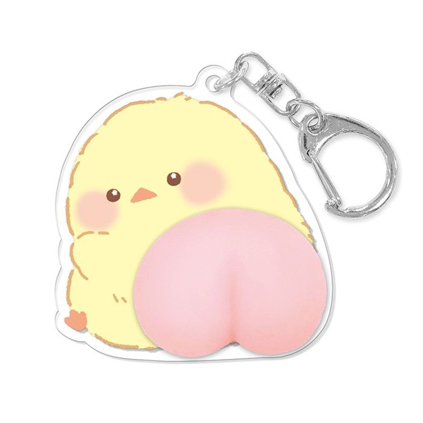 クーリア）もちもちBIGおしりキーホルダー（ひよこ）