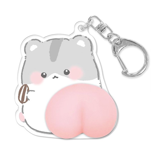 クーリア）もちもちBIGおしりキーホルダー（はむすたー）