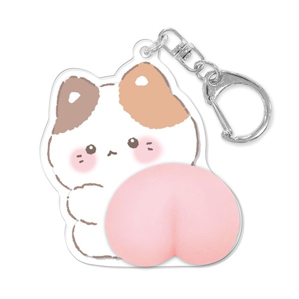 クーリア）もちもちBIGおしりキーホルダー（ねこ）