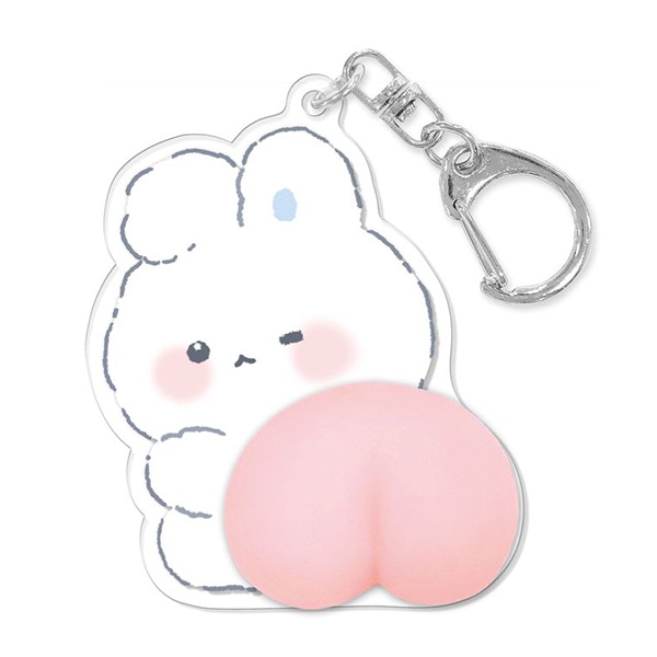 クーリア）もちもちBIGおしりキーホルダー（うさぎ）