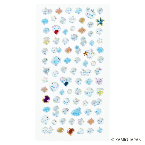 カミオジャパン）ジュエルプチドロップステッカー（ぷくぷくあわわちゃん）