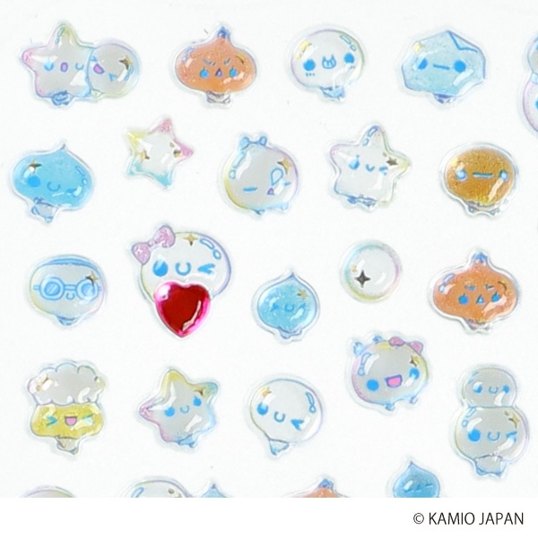 カミオジャパン）ジュエルプチドロップステッカー（ぷくぷくあわわちゃん）
