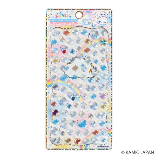 カミオジャパン）ジュエルプチドロップステッカー（ぷくぷくあわわちゃん）