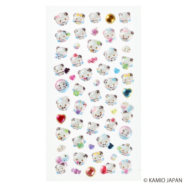 カミオジャパン）ジュエルプチドロップステッカー（もちもちぱんだ）