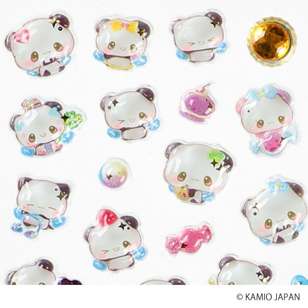 カミオジャパン）ジュエルプチドロップステッカー（もちもちぱんだ）