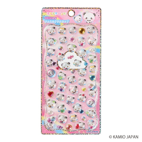 カミオジャパン）ジュエルプチドロップステッカー（もちもちぱんだ）