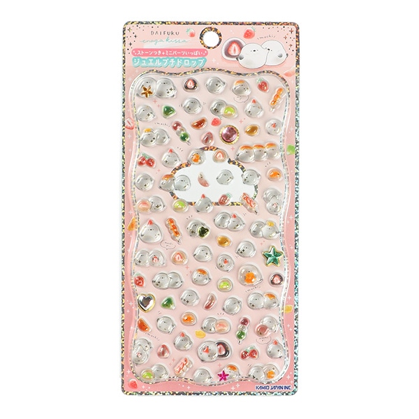 カミオジャパン）ジュエルプチドロップステッカー（だいふくエナガ）