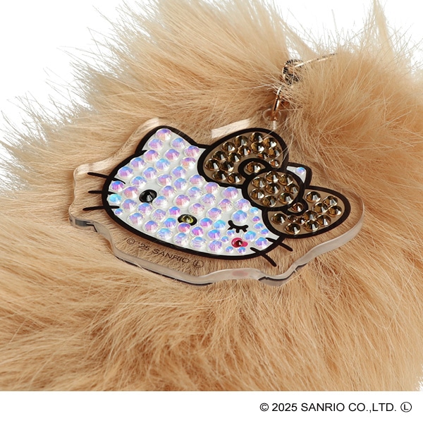 カミオジャパン）ファーキーホルダー ブラウン（ハローキティ）