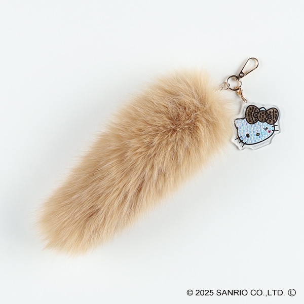 カミオジャパン）ファーキーホルダー ブラウン（ハローキティ）