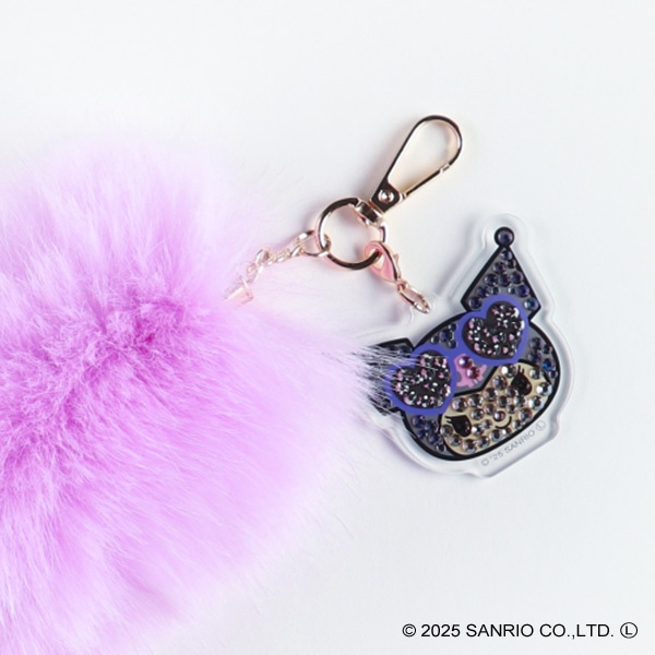 カミオジャパン）ファーキーホルダー パープル（クロミ）