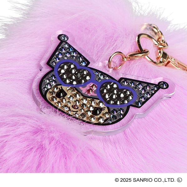 カミオジャパン）ファーキーホルダー パープル（クロミ）