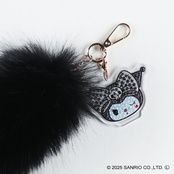 カミオジャパン）ファーキーホルダー ブラック（クロミ）