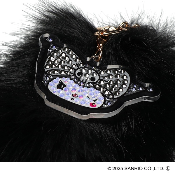 カミオジャパン）ファーキーホルダー ブラック（クロミ）