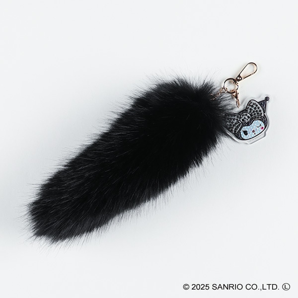 カミオジャパン）ファーキーホルダー ブラック（クロミ）