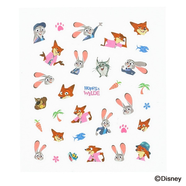 カミオジャパン）デコプチステッカー スタンダード（ズートピア）