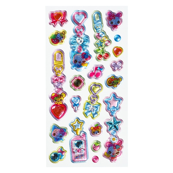 クラックス）平成メモリー ぷくキラチャームステッカー（まじかるみゅーちゃん）