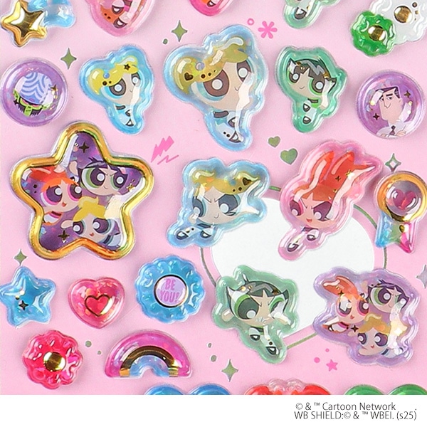 うるちゅるポップシール（パワーパフガールズ）