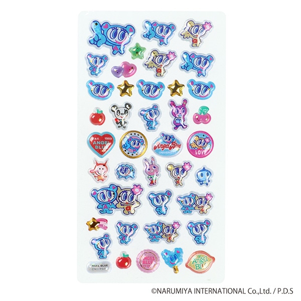クラックス）うるちゅるポップシール（エンジェルブルー）