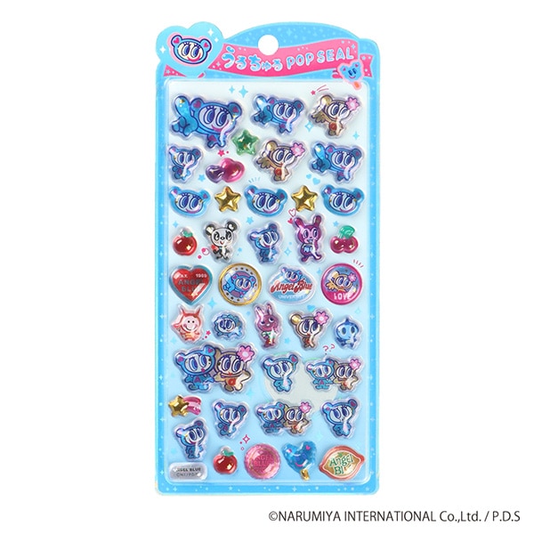 クラックス）うるちゅるポップシール（エンジェルブルー）