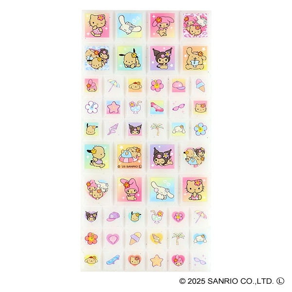 クラックス）カットピースシール 日焼け（サンリオキャラクターズ）