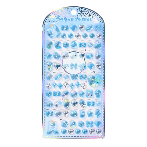 クラックス）うるちゅるプチシール（ブルー）