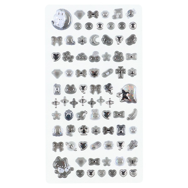 クラックス）うるちゅるプチシール（ブラック）