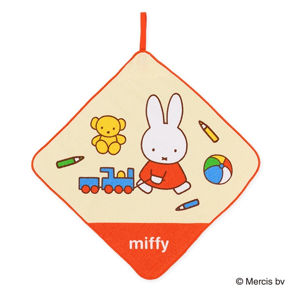 3枚組シャーリングループ付きタオル（ミッフィー・いっしょにぼうけん）