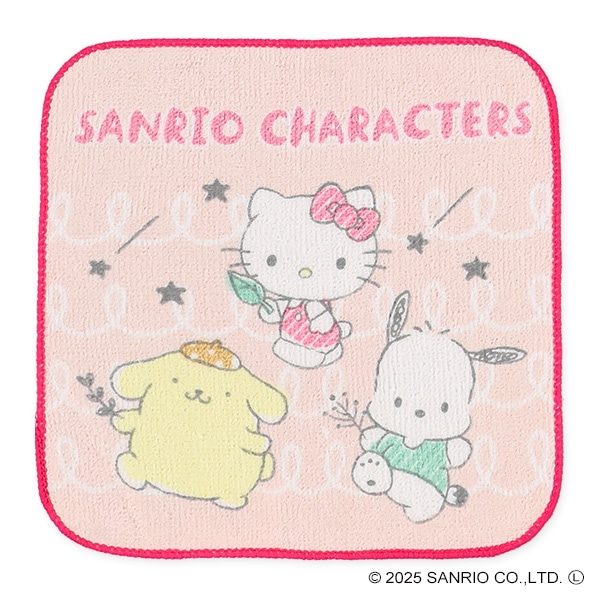 3枚組ミニタオル（ピクニック・サンリオキャラクターズ）