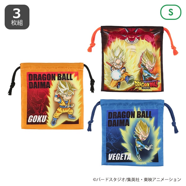 3枚組巾着S（ドラゴンボールダイマ）
