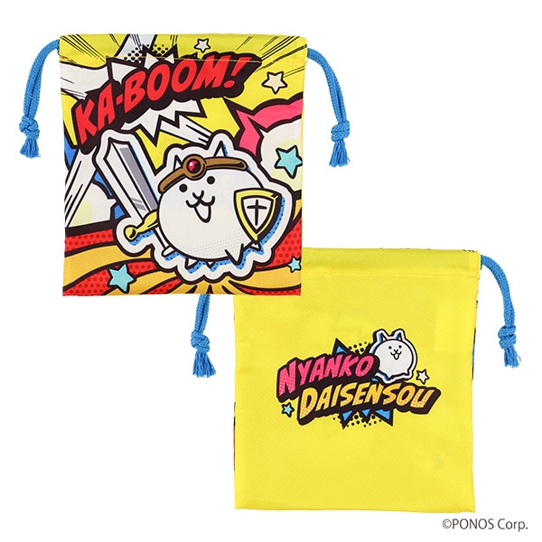3枚組巾着S（にゃんこ大戦争）