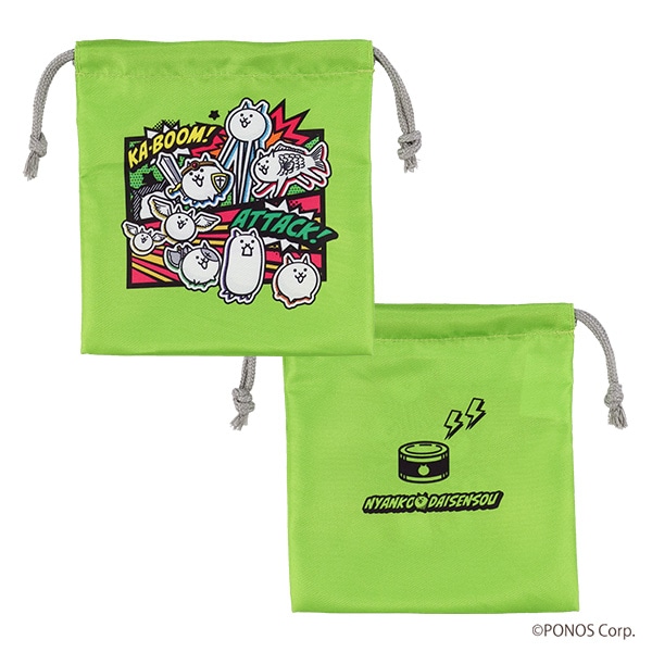 3枚組巾着S（にゃんこ大戦争）